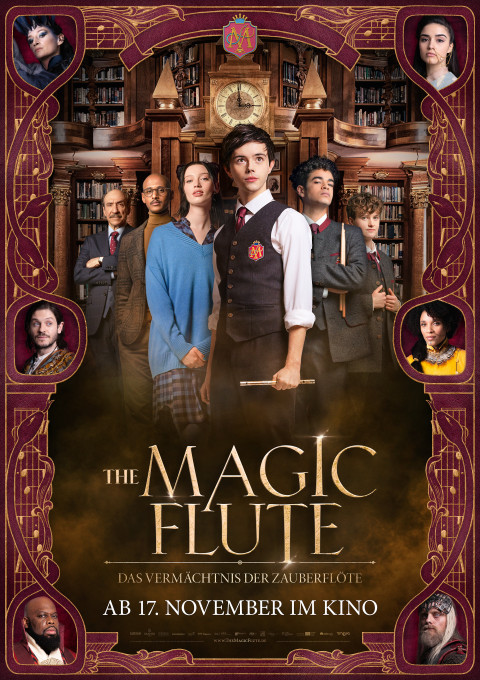 plakat the magic flute 594x841mm motiv bibliothek startdatum